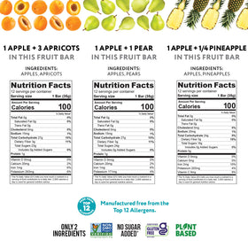 That's it fruit bars two servings per bar for quick healthy snacking.