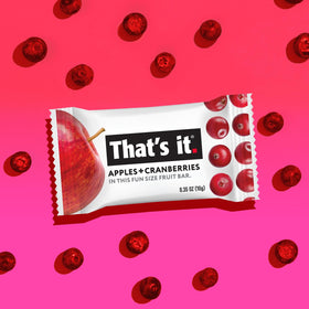 That's it Cranberry-Banana bars in a lunchbox, easy school-day snack