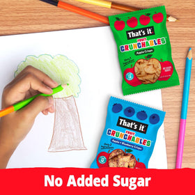 That's it Fruit Crunchables kids' snack time with real fruit flavors.