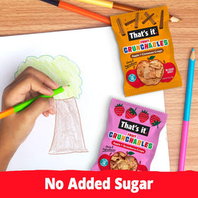 That's it Fruit Crunchables Apple Cinnamon pouch, kid-friendly snack moment.