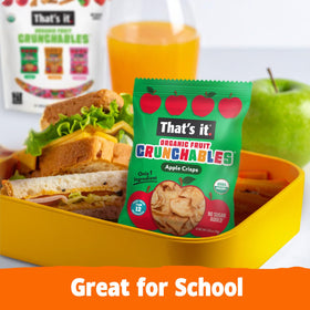 That's it. Fruit Crunchables shelf-life-24-months-info shows long-lasting freshness for lunches.