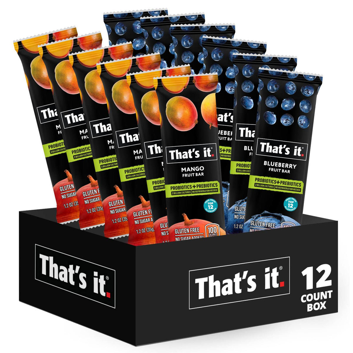 That's it Mango Bar packaging showcases real fruit for a convenient on-the-go snack