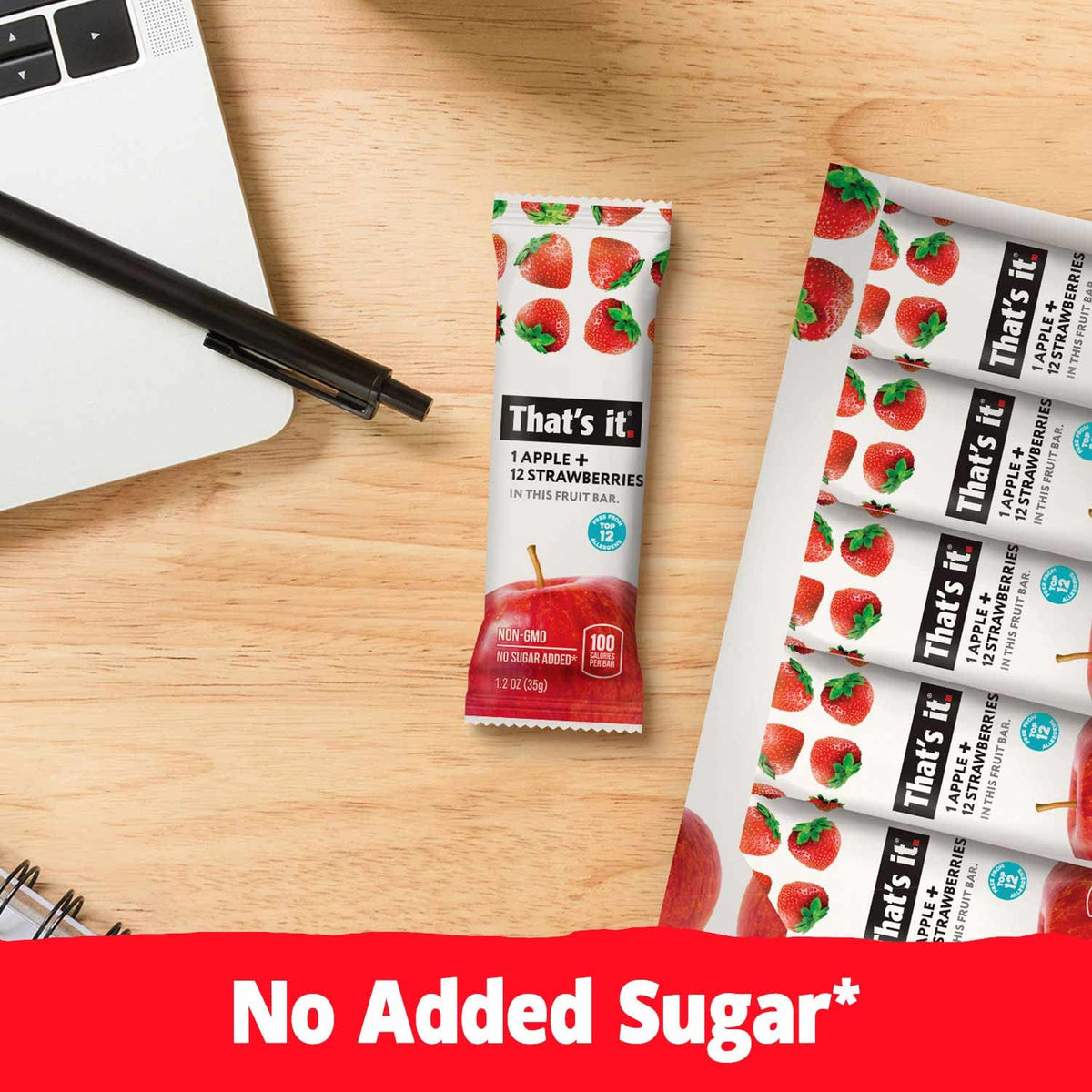 That's it mega variety pack featuring strawberry bars with clean ingredients.