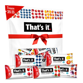 That's it. Mini fruit bars Apple Mango pack for on-the-go snacking.