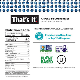That's it. Mini fruit bars Apple Strawberry pack for quick healthy bites.