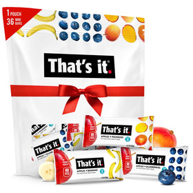 That's it mini fruit bars gift pouch front view, a convenient grab-and-go snack.