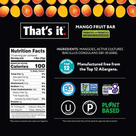 That's it probiotic bar on-the-go packaging, ready for gym bag or desk snacking.