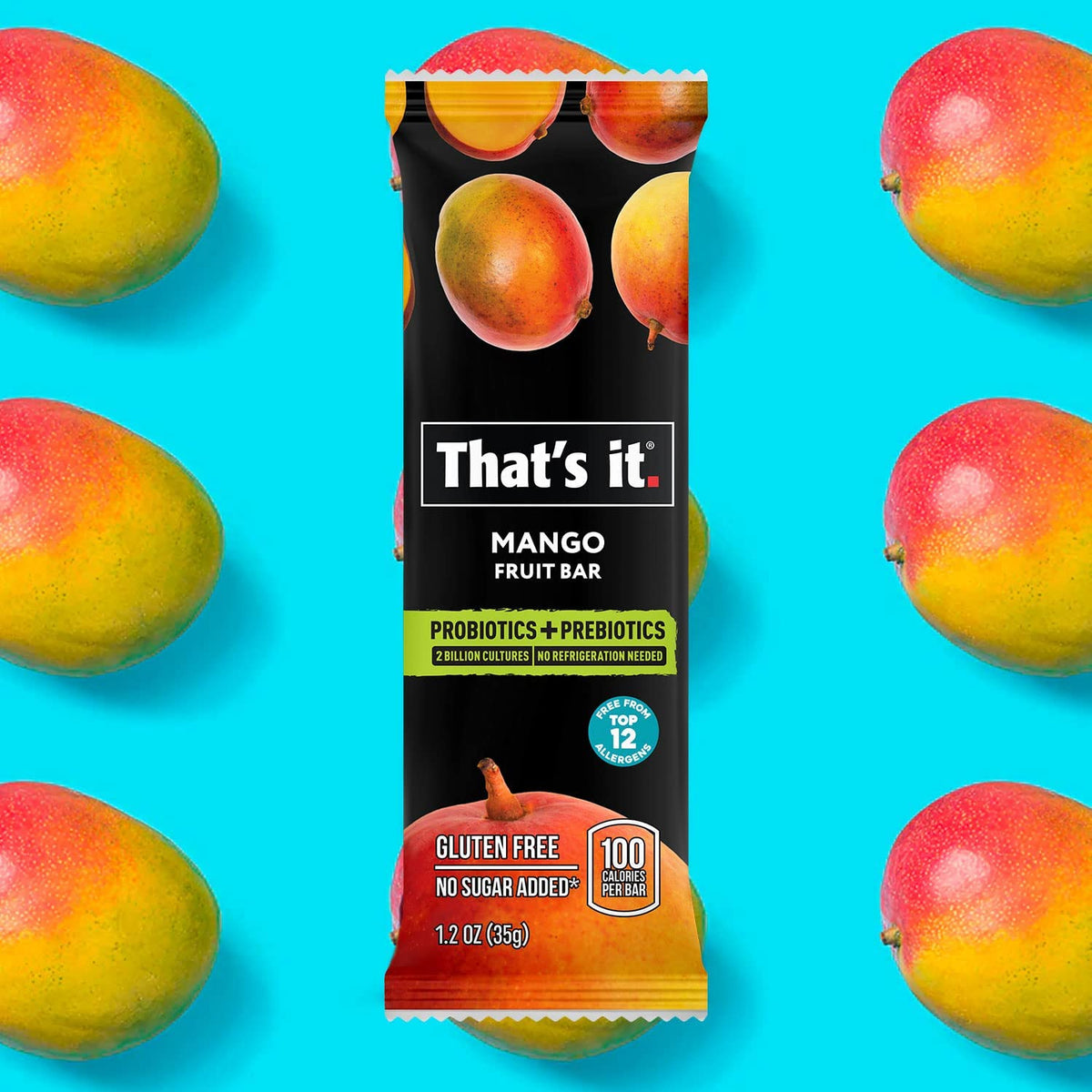 That's it shelf-stable fruit bar illustrating long shelf life without refrigeration.