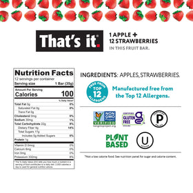 That’s it Apricot flavor fruit bar with two real fruit servings for a quick snack