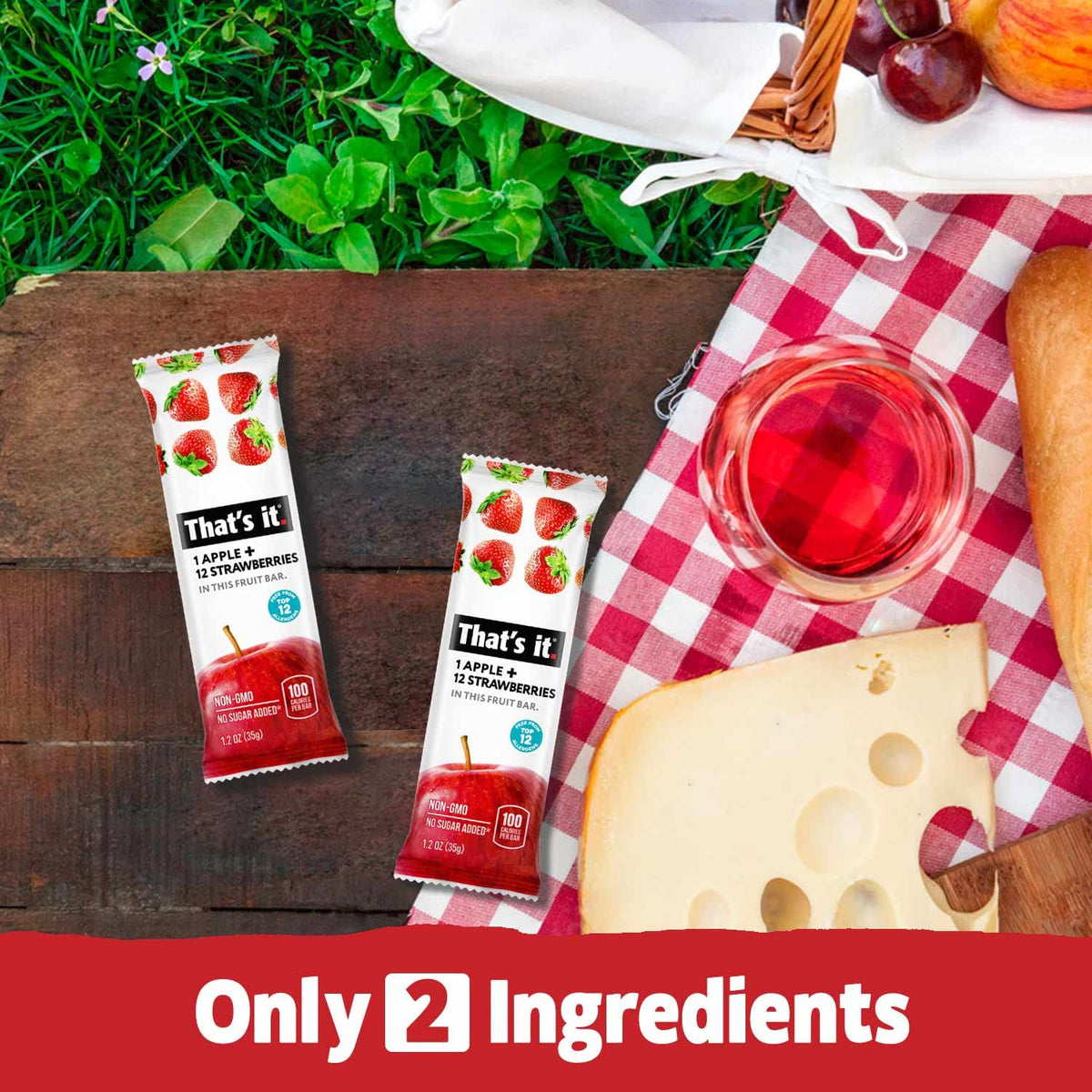 That’s it Cherries flavor fruit bar offering two real fruit servings for convenient snacking