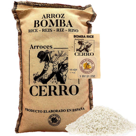 The Black Hoof Bomba Rice Valencia packshot, premium white rice for paella