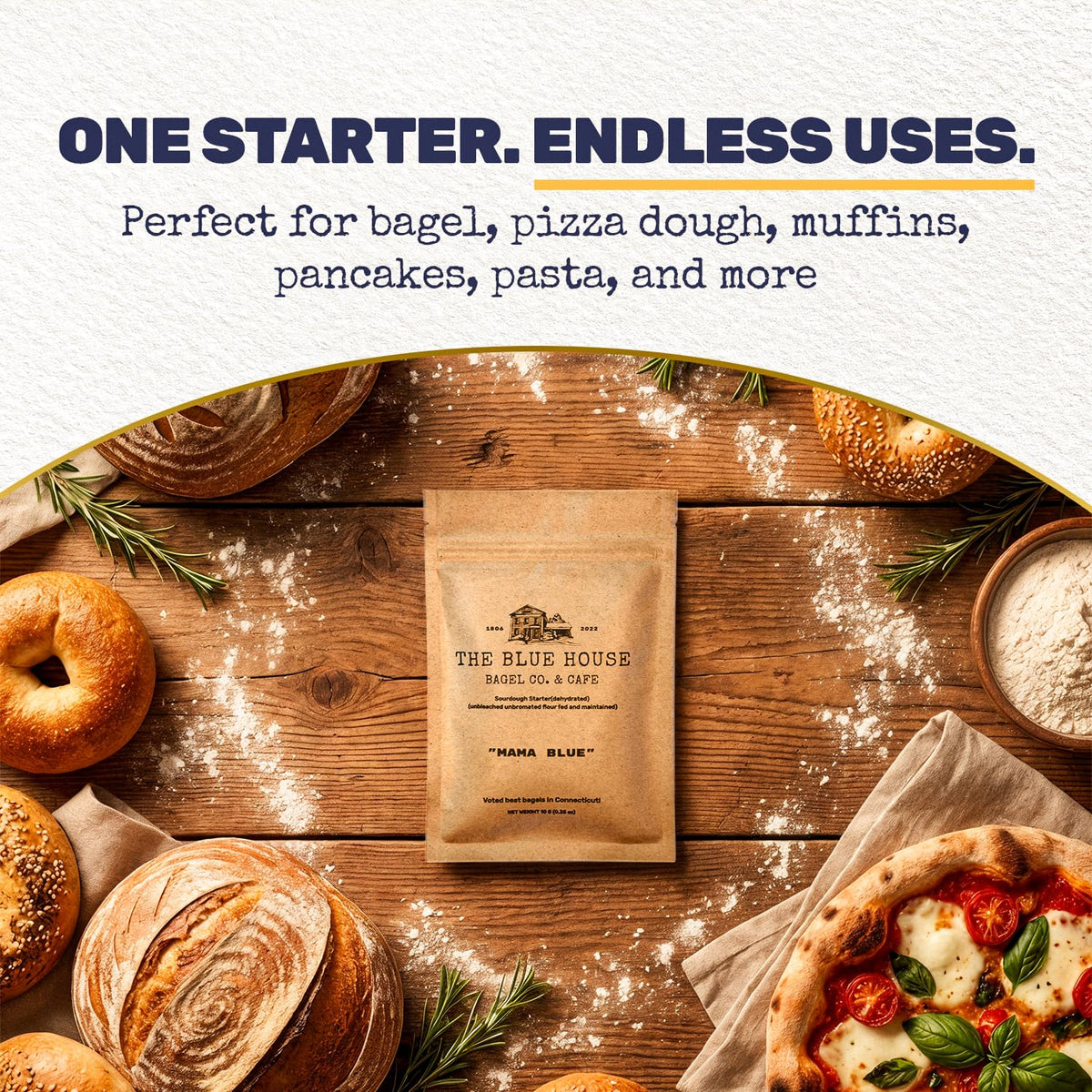 The Blue House Bagel Co fast-activation starter reduces wait for dough