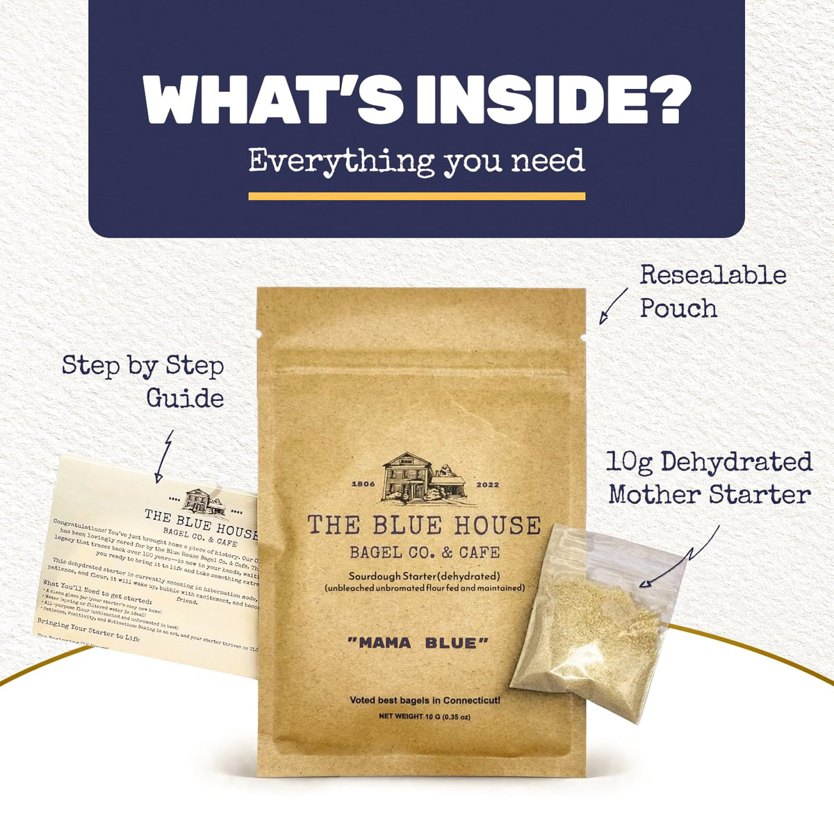 The Blue House Bagel Co live culture starter delivers authentic fermentation