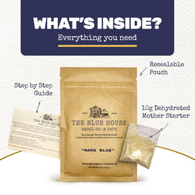 The Blue House Bagel Co live culture starter delivers authentic fermentation