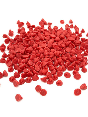 The Bulk-Priced Food Shoppe cherry baking chips as a melt-ready topping for ice cream