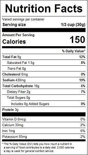 The Bulk-Priced Food Shoppe Louisiana Cajun Snack Mix bulk bag preserves freshness.