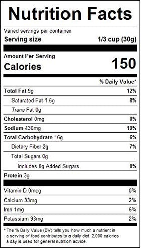 The Bulk-Priced Food Shoppe Louisiana Cajun Snack Mix bulk bag preserves freshness.