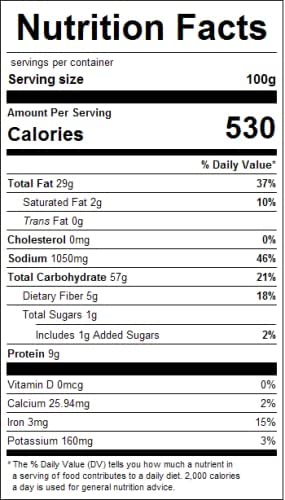 The Bulk-Priced Food Shoppe resealable bag preserves freshness between uses.