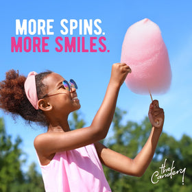 The Candery cotton candy sugar packaging helps keep flavors organized and fresh.