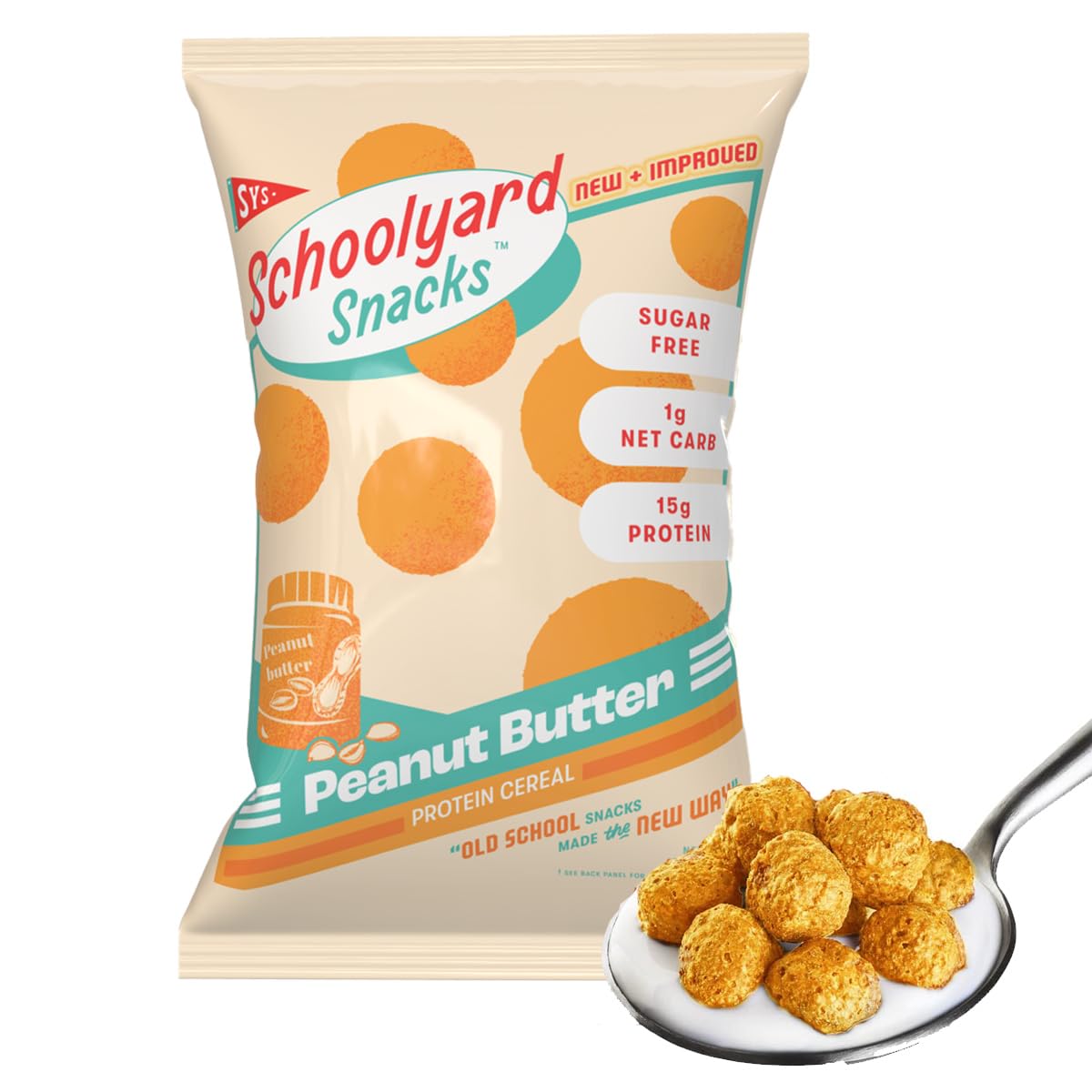 The Cereal School Cinnamon Bun Keto cereal pack – protein-rich breakfast option.