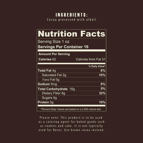 The Cocoa Trader color palette demonstrates dramatic coloring potential with black cocoa.