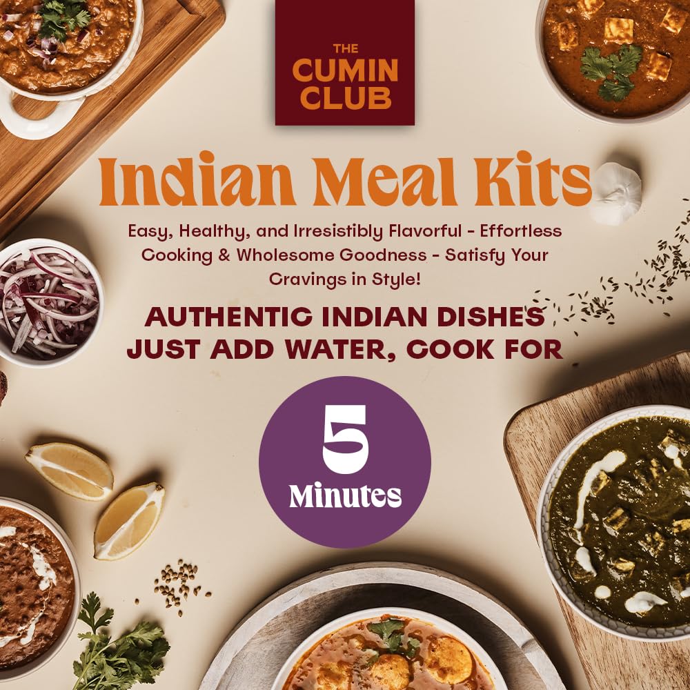 The Cumin Club Pav Bhaji Pack highlighting a hearty vegetarian option ready in minutes