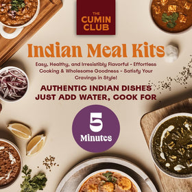 The Cumin Club Pav Bhaji Pack highlighting a hearty vegetarian option ready in minutes