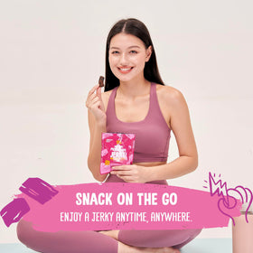 The Daily Good Mushroom Jerky on-the-go serving for busy lifestyle
