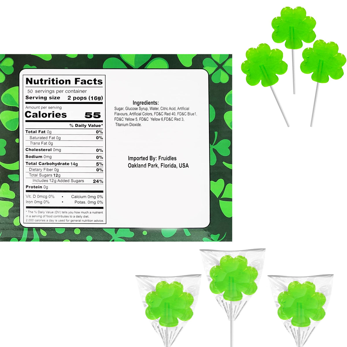 The Dreidel Company artisanal green apple lollipops with premium craft appeal.