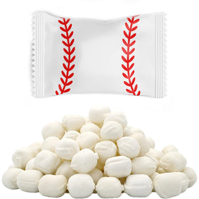 The Dreidel Company Baseball Buttermints 55-piece bag for party snacking and sharing.