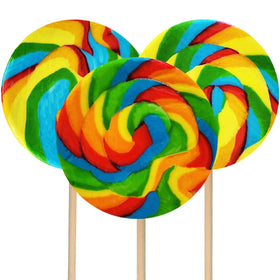Colorful lollipop display adds sweetness to events and care packages.
