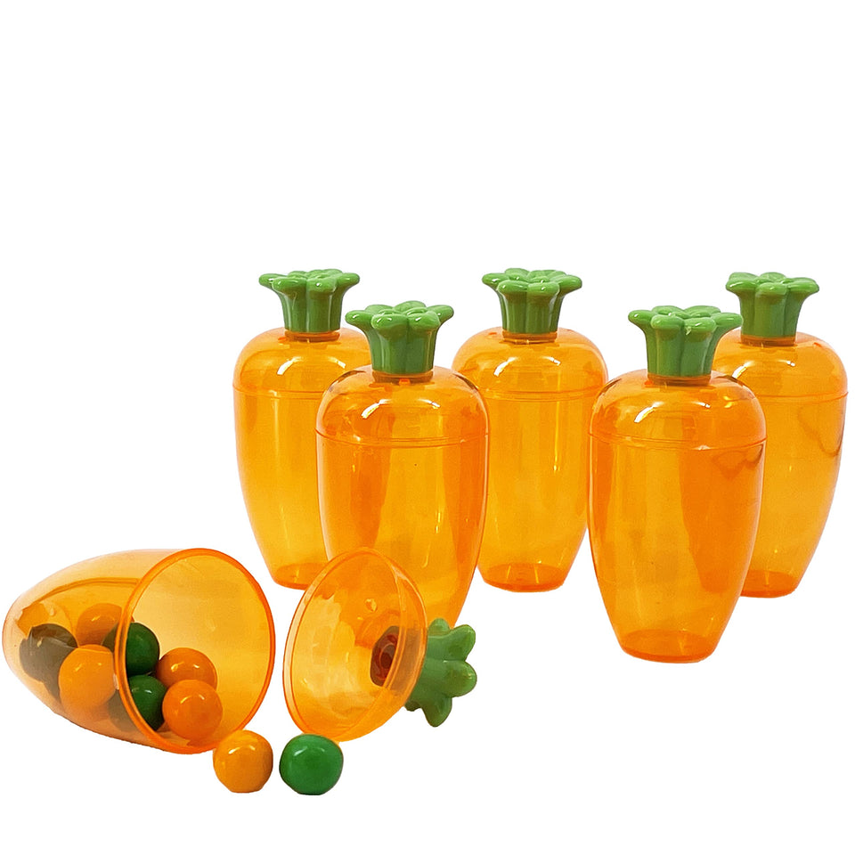 The Dreidel Company Easter carrot fillable 4-inch orange for candy-filled hunts.