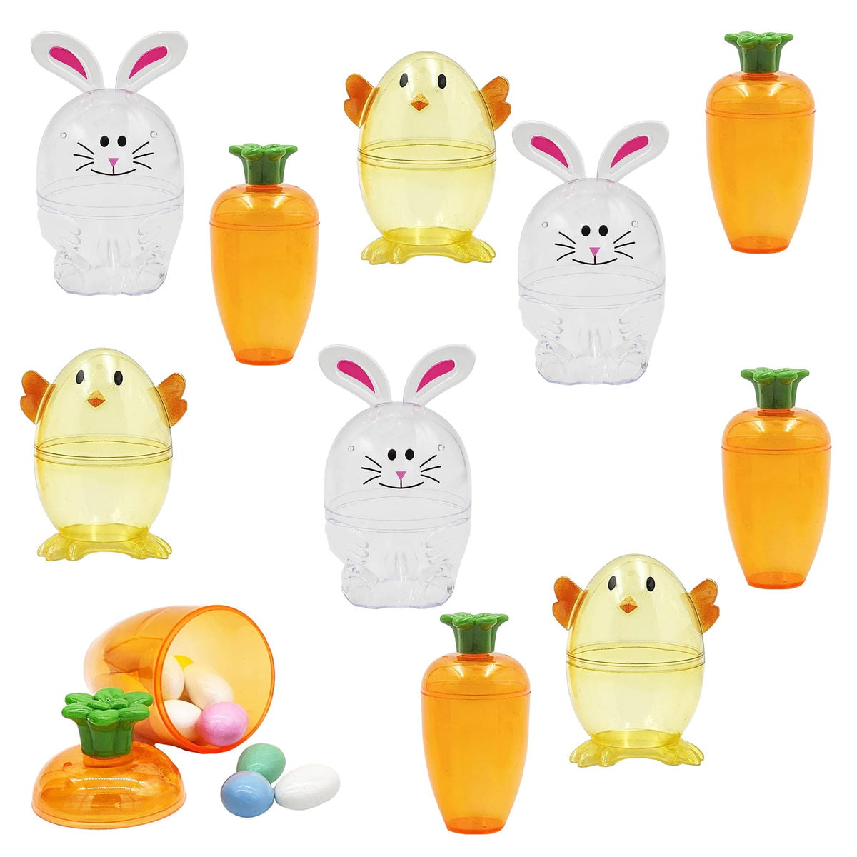 The Dreidel Company fillable Easter carrots upright display