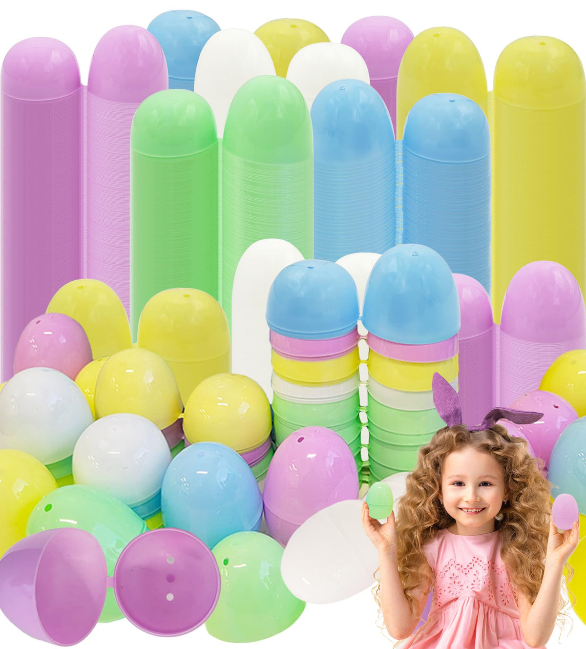 The Dreidel Company pastel fillable Easter egg with hinge, ideal for egg hunts