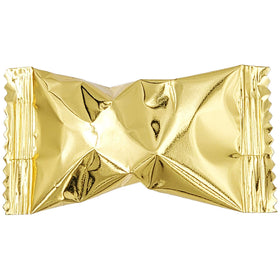 The Dreidel Company gold butter mints close-up showing smooth, creamy texture.
