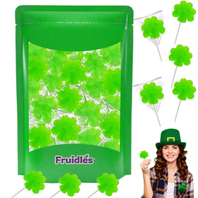 The Dreidel Company individually wrapped shamrock lollipops for fresh sharing.