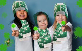 The Dreidel Company kid-approved shamrock design lollipops spark classroom celebrations.