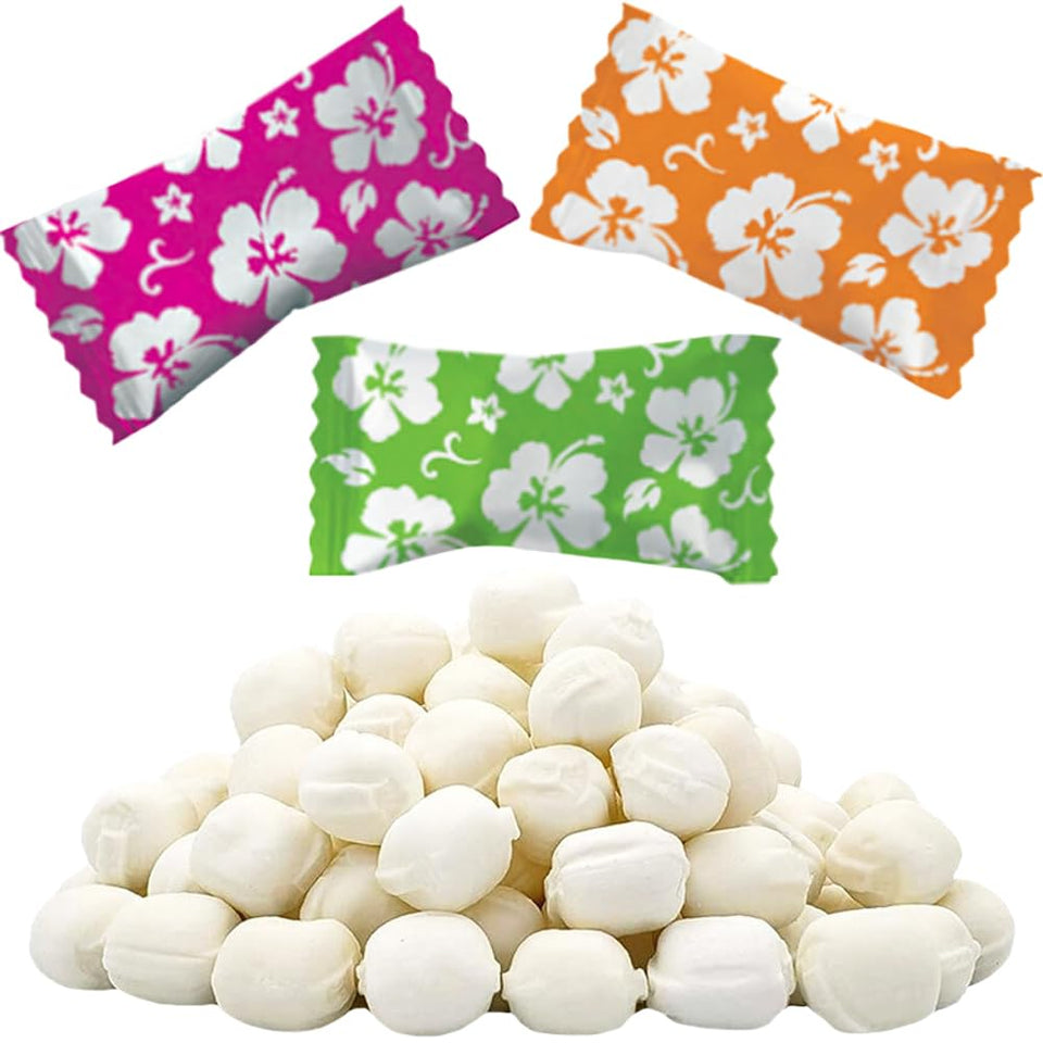 The Dreidel Company Luau Hibiscus Buttermints packaging, ideal for gifting or display.