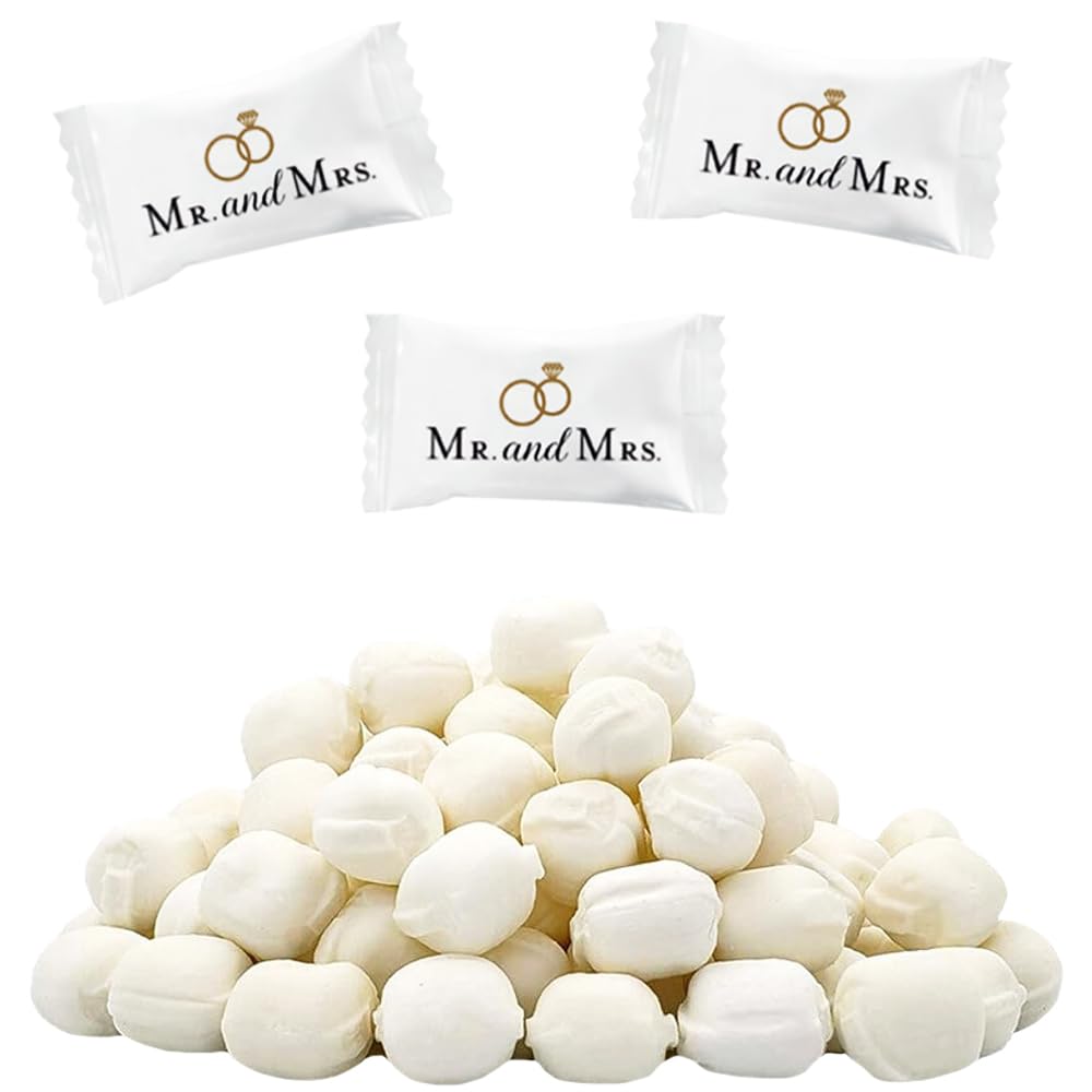 The Dreidel Company Mr. & Mrs Wedding Buttermints packaging for celebrations.