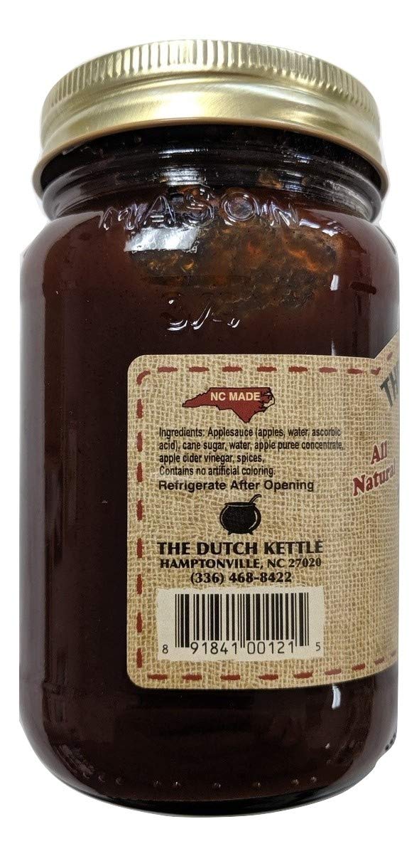 The Dutch Kettle Apple Butter jar on a breakfast board, ready to spread on breads.