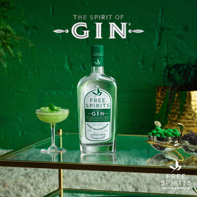 Free Spirits Company flavor profile close-up with juniper and citrus notes for authentic, alcohol-free taste