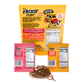The FROOT Thief whips kid lunchbox display, a fun, convenient snack.