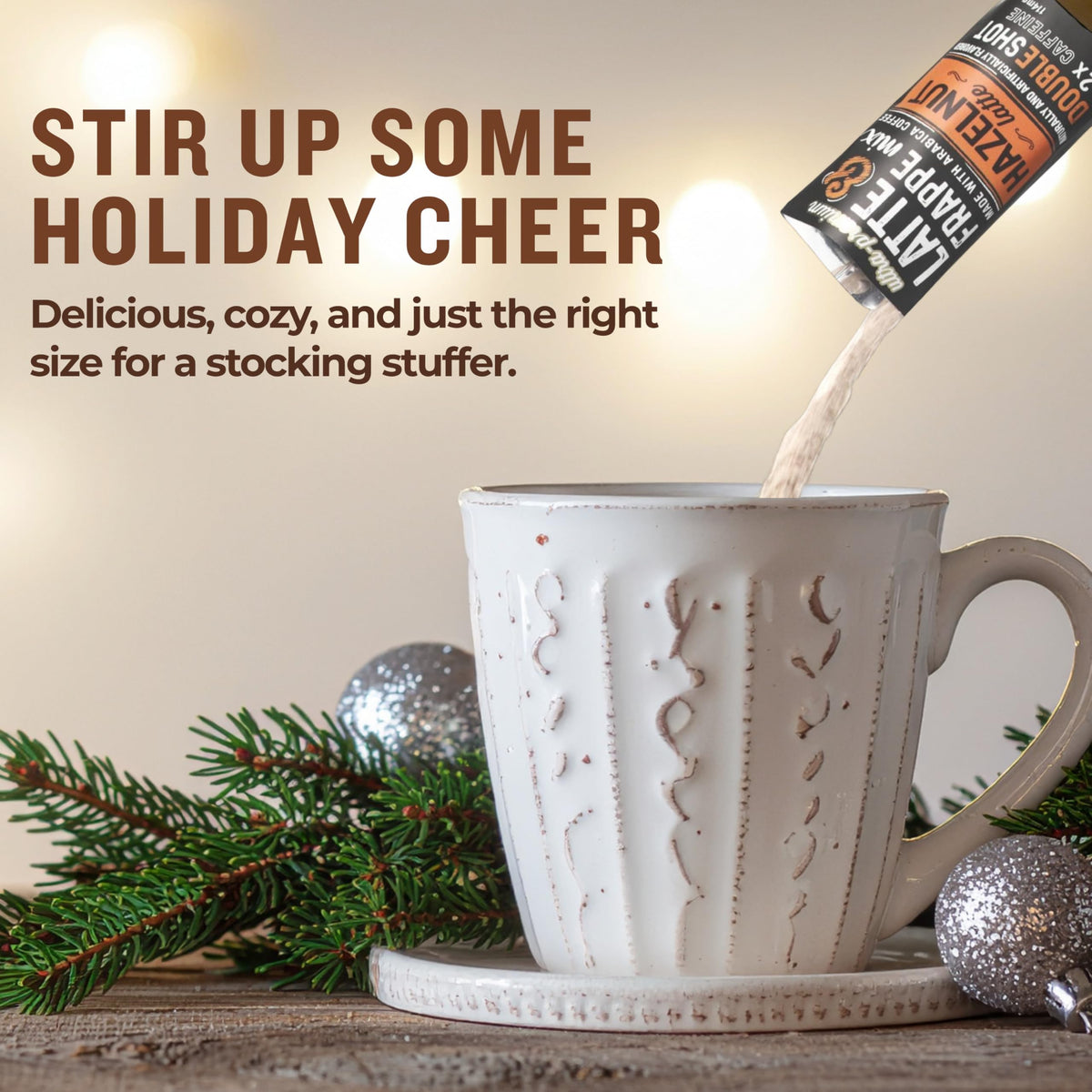 The Frozen Bean Hazelnut Frappe hot latte cup for cozy mornings.