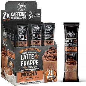 The Frozen Bean mocha frappe instant mix stick delivers a rich, espresso-inspired treat any time