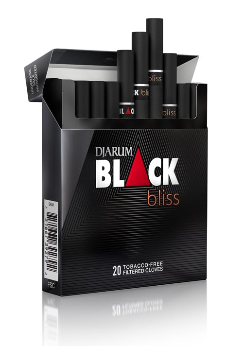 Djarum Black Bliss Original box showcasing rich clove aroma by The Frugal Smoker.