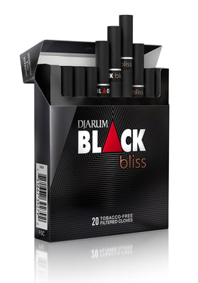 Djarum Black Bliss Original box showcasing rich clove aroma by The Frugal Smoker.