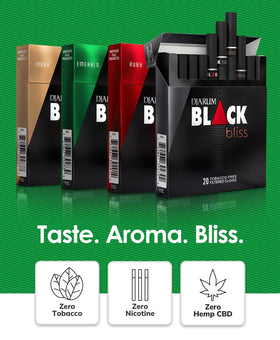 Frugal Smoker sticker included with Djarum Black Bliss variety pack.