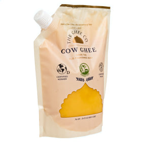 The Ghee Co ghee butter features Kosher, Halal, and Non-GMO certifications.