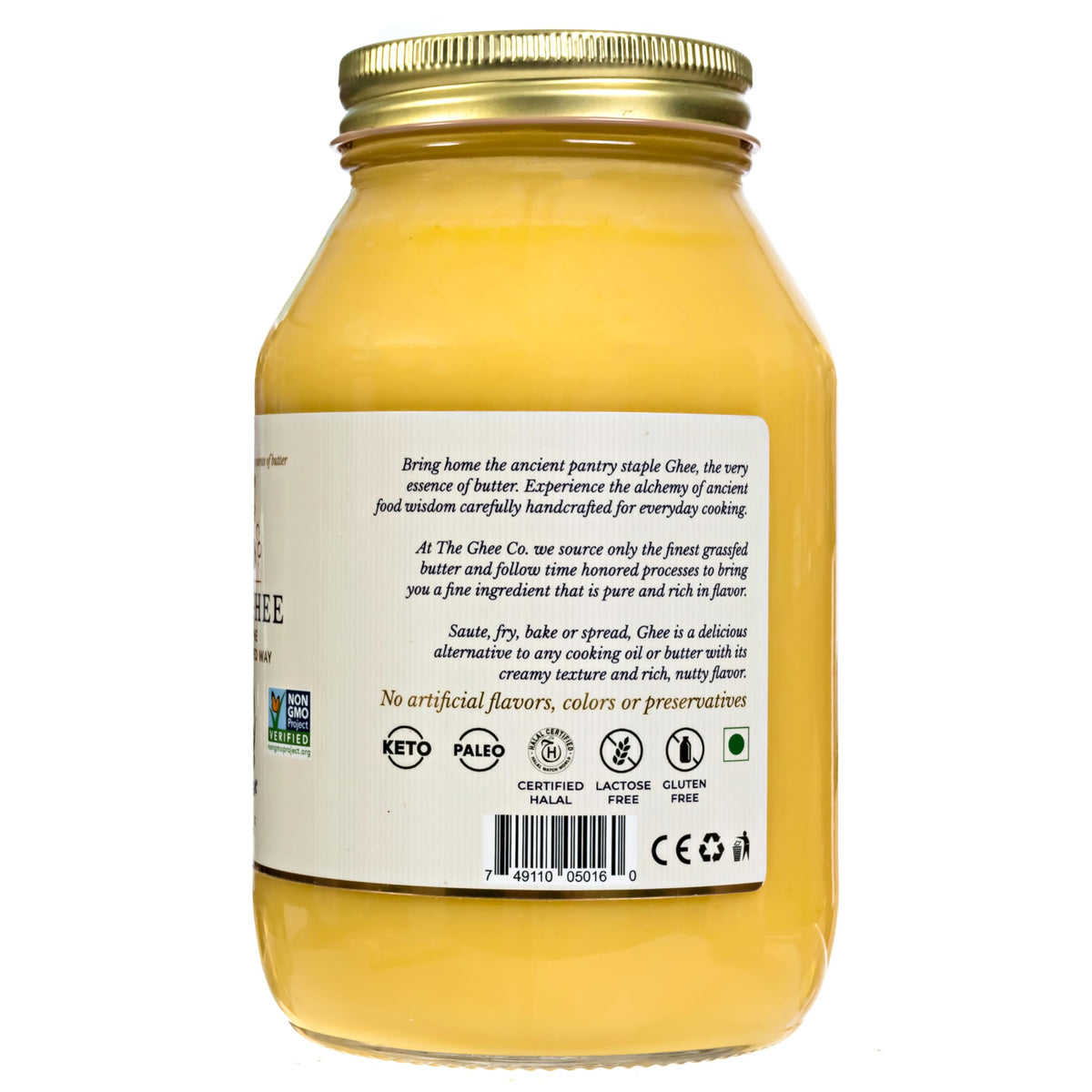 The Ghee Co. old-fashioned cooking process creates caramelized flavor.