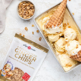 The Ginger People crystallized ginger chips ginger slice image captures fresh ginger aroma for sweet and savory dishes